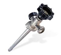 Everflow Supplies 62121-NL Sillcock Pipe Chrome Plated Brass Body Frost Free Anti-Siphon with Integral Vacuum Breaker Hose with 1/2 inch MIP/Sweat Connection and 3/4 inch Bib Lead, 12 Inch