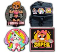 EVERFLY Velcro Patch for Military Bag - Set of 3 Patches - PVC Crossfit Cross Training Airsoft Sticker - Sticker Backpack - France Biker Gym Box Motorcycle Flag Sew Embroidered - Animals Bodybuilding