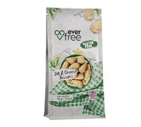EverFree Gluten-Free Dill & Cheese Biscuits - Egg-Free & High Fibre - UK Made - 90g