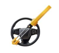 EVERGD Anti-Theft Car Steering Wheel Lock Twin Bar Universal Vehicle Security Lock - High Visibility & Reliable Protection Adjustable Length with 2 Keys