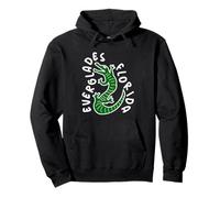 Everglades National Park Cartoon Alligator Minimalism Pullover Hoodie