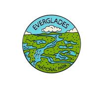 Everglades National Park Enamel Pin, Wetlands Pin Brooch Gift For Travelling Lover Traveler Explorer Adventuring Lover, Swamp Mangrove Brooches, Summer Vacation Lapel Badge, Wanderlust Accessories
