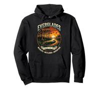 Everglades National Park Florida Vintage Alligator Design Pullover Hoodie