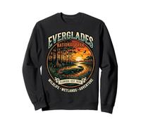 Everglades National Park Florida Vintage Alligator Design Sweatshirt