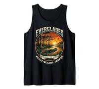 Everglades National Park Florida Vintage Alligator Design Tank Top