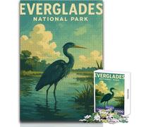 Everglades National Park Jigsaw Puzzles1000 Pieces Educational Mental Focus Game Heartwarming Special Present Idea Size 50x75cm