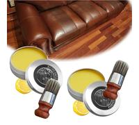 Evergloss Leather Repair,Ever Gloss Leather Repair,Evergloss Furniture Salve for Leather,Evergloss Leather & Furniture Repair Salve with Applicator Brush (2)