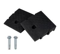 EVERGOODS 2PCS Kerb Ramp 49.6 * 27 * 8.8cm Wheelchair Ramp Slope Non-Slip Step Ramp for Car Caravan Trailer Wheelchair Disabled Acces (25 * 26 * 6.5CM)