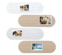 EVERGOODS 4 Pack Cork Board Wall Panels, Slim Pinboard Alternative to Felt Strips, Self Adhesive Bulletin Board Set for Doors, Offices, Home & Dorm, Easy Install, 20 x 60 cm