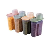 EVERGOODS 4PCS Cereal Storage Containers with Lids 2.2L Airtight Food Storage Containers for Kitchen Pantry Organization, Includes Measuring Cup, Dry Food Dispenser for Cereal, Rice, Pasta