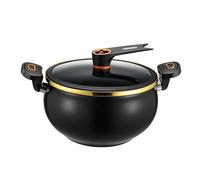 EVERGOODS 8L Stew Pot with Lock Lid Large Capacity - Stock Pot for Braising, Soups, Stews, and Bread Baking, Induction Compatible, Oven & Stovetop Safe, Kitchen Serving Essential