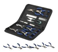 EVERGOODS 9 Pcs Jewellery Pliers Set - Reusable DIY Jewellery Making and Repair Tools for Handmade Beading, Earrings, Bracelets, and Craft Projects