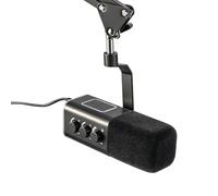 EVERGOODS Gaming Microphone Studio Dynamic Streaming Mic Gaming Microphone Kit with Controller RGB Mute Button Gain Knob Computer Desktop Stand Microphone for Podcast VoiceOver Recording (Bracket)