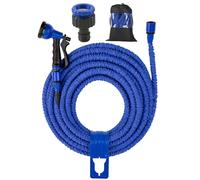 EVERGOODS Garden Hose Pipe 150FT, 42m 3X Flexible Expanding Water Hose with 3/4" & 1/2" Brass Fittings, Heavy Duty 800D Anti-Leak Latex Core, 8-Function Spray Nozzle, Lightweight