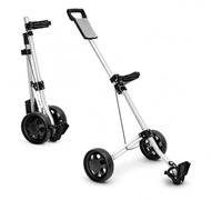 evergoods Golf Push Trolley 2 Wheel Folding Golf Cart, Lightweight Aluminium Golf Trolley with Wheels, Quick Fold Golf Cart with Scorecard Holder & Storage Accessories