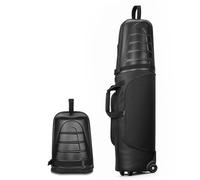 EVERGOODS Golf Travel Bags for Airlines with Reinforced Wheels and Hard Case Top,900D Heavy Duty Oxford Wear-Resistant and Waterproof Golf Travel Case Soft-Sided Golf Club Bag, golf carry bag