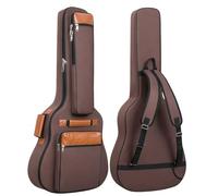 EVERGOODS Guitar Bag Acoustic Acoustic Guitar Bag 40 41 42 Inch Guitar Bag for Acoustic & Electric Guitars Padded Gig Bag with 4 Pockets, 12mm Thick Sponge Padding, Backpack Straps Bass, Classical - L