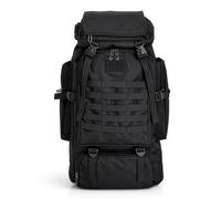 EVERGOODS Hiking Backpack Waterproof 34 * 16 * 63 cm Foldable Rucksack Durable Lightweight Camping Bag with Rain Cover for Camping Trekking Hiking Walking Cycling Climbing (Black)