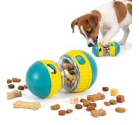 evergoods Interactive Dog Treat Dispensing Toy, Slow Feeder Puzzle Toy Adjustable Slow Feeder Puzzle Ball for Small Medium Large Dogs, Durable Wobble Toy for Mental Stimulation and Training