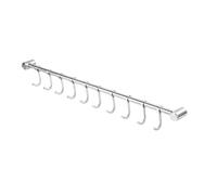 EVERGOODS Kitchen Utensils Holder Utensil Hanging Bar Rack with 12 Movable Hooks Stainless Steel Hanging Utensil Rack for Pot Pan Spoon 53CM Wall Mounted Utensil Holder Rack 1PCS