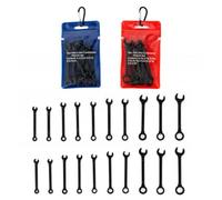 evergoods Mini Spanner Set 20PCS, Metric SAE Ring Spanner Set with Pouch | Spanner sets with metric and SAE sizes, thin spanner set design for tight spaces, automotive, household and hobby repairs