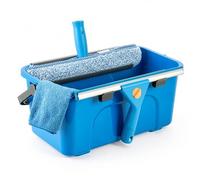 EVERGOODS Professional Window Cleaning Kit 3Gal/12L Large Bucket with Squeegee 14 Inch Scrubber Microfiber Cloth All in One Window Washing Equipment Window Cleaning Equipment for Home Commercial