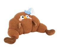 EVERGOODS Reading Pillow for Bed Adult Large 65cm Wide Backrest Pillow with Arms Soft Velvet Sit Up Pillow Croissant Gift Cuddle Cushion Super for Bed Couch Sofa Great Gift for Women Men Kids