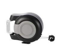 EVERGOODS Retractable Double Clothesline Extends up to 2X15 Meters (50 Ft) Wall Mounted Twin Cable Retractable Washing Line up to 15kg PVC-Coated Steel Wire | Indoor/Outdoor Drying Rack for Balcony, L