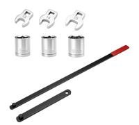 EVERGOODS Serpentine Belt Tensioner Tool Set, 580mm Long Reach Handle with Extension, 8-Piece Belt Removal & Installation Kit for Spring Loaded Automatic Tensioners