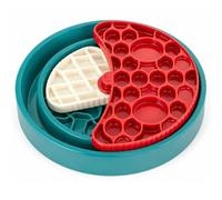 EVERGOODS Slow Feeder Dog Bowl, 360° Rotating Anti Choke Pet Bowl with Removable Lick Mat,Slow Eating Dog Bowl Pet Puppy Fun Puzzle Feeder Interactive Dog Food Puzzle for Fast Eaters