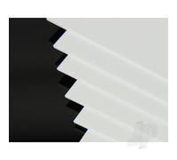 Evergreen 12x24in (30x60cm) White Plastic Sheet .040in Thick (6 pack)