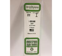 Evergreen 272 - 0.08"/2.0mm Polystyrene I-Beams 14"/35cm 4 pcs