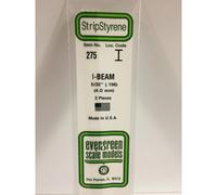 Evergreen 275 - 0.156"/4.0mm Polystyrene I-Beams 14"/35cm 3 pcs