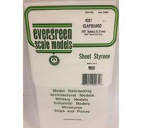 Evergreen 4031 - 0.030" Polystyrene Clapboard Siding Sheet 6" x 12"