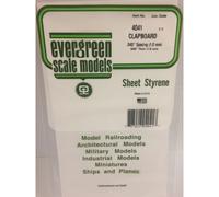 Evergreen 4041 - 0.040" Polystyrene Clapboard Siding Sheet 6" x 12"