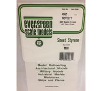 Evergreen 4062 - 0.060" Polystyrene Novelty Siding Sheet 6" x 12"