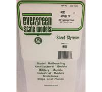Evergreen 4083 - 0.083" Polystyrene Novelty Siding Sheet 6" x 12"