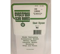 Evergreen Models Polystyrene Structure Plate 1.0X150X300 Mm Grid 2.5 4100
