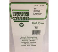 Evergreen 4514 - 1/8" x 1/8" Polystyrene Sidewalk Pavement Sheet 6" x 12"