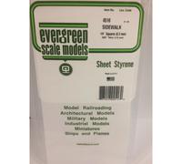 Evergreen 4516 - 1/4" x 1/4" Polystyrene Sidewalk Pavement Sheet 6" x 12"