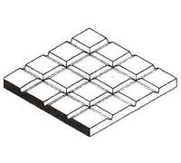 Evergreen Sheet Styrene 4518 Sidewalk 1/2" Squares