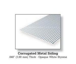 Evergreen 4529 - 0.100" Spacing (2.5mm) - 0.040" (1.0mm) Thick 'Metal Siding' 2n