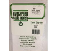 Evergreen 4529 - Corrugated Sheet, Game, 1 x 150 x 300 mm, 2.50 mm grid, 1 P