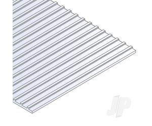 Evergreen 6x12in (15x30cm) Seam Roofing Plastic Sheet .040in (1.0mm) Thick 3/...