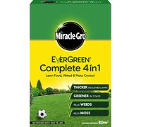 Evergreen Complete 4-in-1 Lawn Feed Weed and Moss Killer 80msq 2.8kg MCPA, Mecoprop-P, Ferrous Sulphate