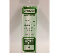 Evergreen Styrene HO Scale Strip 0.28 x 2.29mm