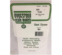 EverGreen 9020 - Polystyrene Plate, Game, 150 X 300 X 0.50 mm, 3 Pieces, White