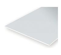 Evergreen 9040 Polystyrene Sheet (L x W) 300 mm x 150 mm 1.00 mm Pack of 2 White Model Making S