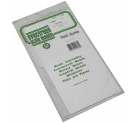 Evergreen 9080, polystyrene board, 150 mm x 300 mm x 2.00 mm, Pack of 1, white