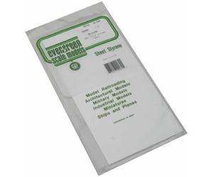 Evergreen 9080, polystyrene board, 150 mm x 300 mm x 2.00 mm, Pack of 1, white